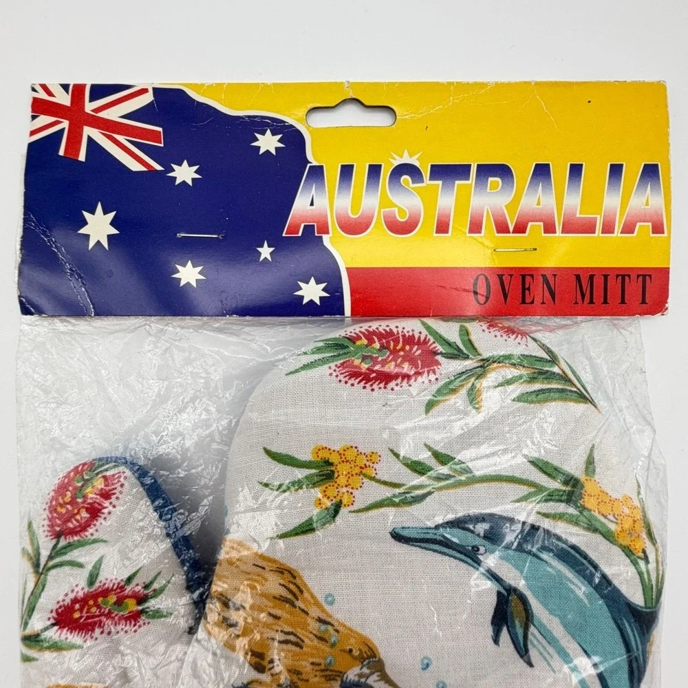 Australia Oven Mitt Map Koala Kangaroo Dolphin Souvenir Kitchen Cooking Gift New